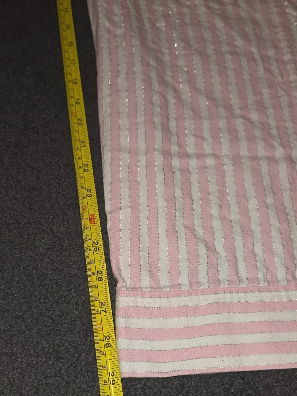 Victoria's Secret Pink and White Striped Cotton Pajama Pants